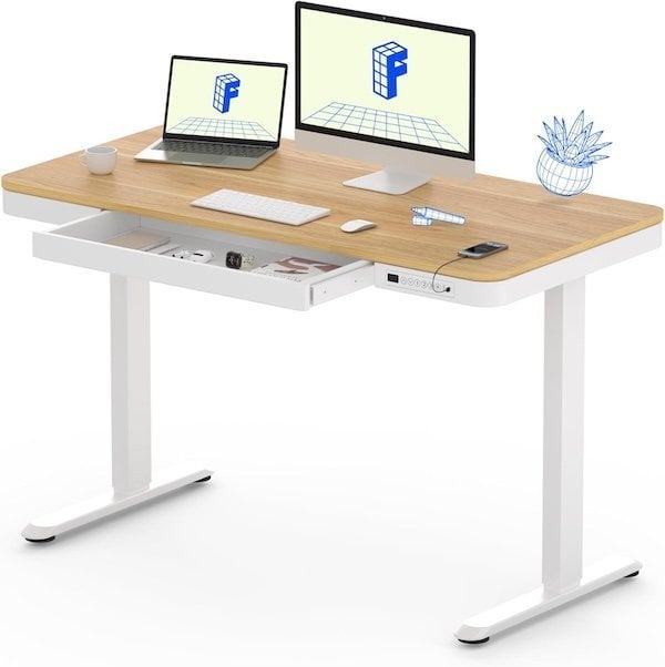 FLEXISPOT Q3 Escritorio Elevable con Cajón